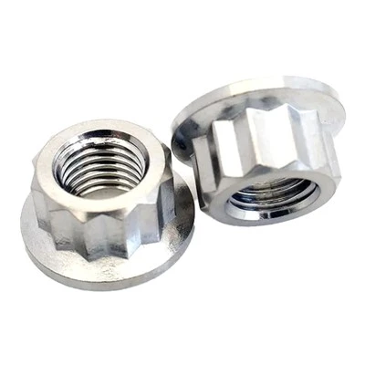 Gr5 Titanium sekskantflensmutter
